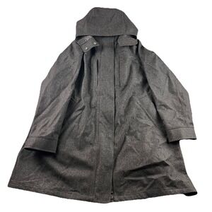 Lululemon Jacket Womens 12 Black Heathered Wool Roam Far Shell Only Winter Wind